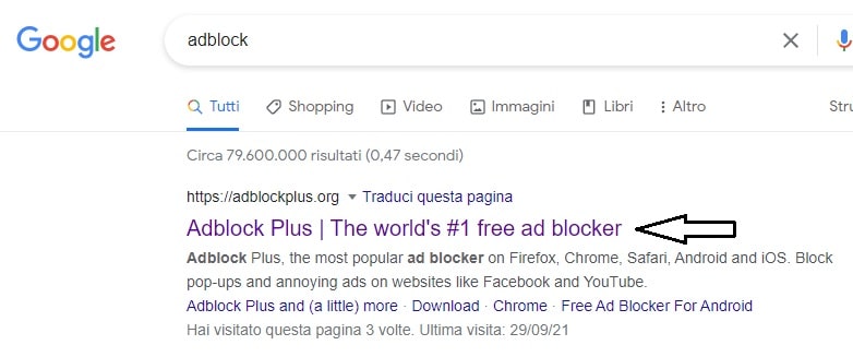 Come bloccare le pubblicità su internet adblock Estensioni Browser AdBlock, uBlock Origin, AdGuard, Ghostery