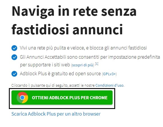 Come bloccare le pubblicità su internet ottieni