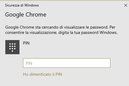 Come vedere la password salvate dei siti chrome pin