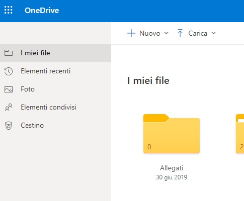 Hard Disk Online con OneDrive o Google Drive Microsoft i Miei file