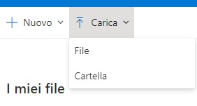 Hard Disk Online con OneDrive o Google Drive Microsoft Carica