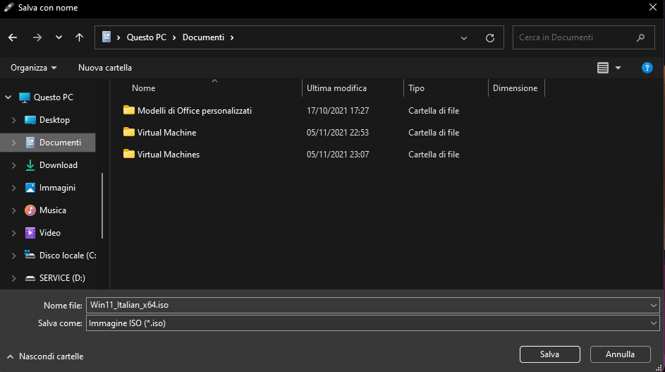 installare Windows 11 da zero su un vecchio PC esplora file