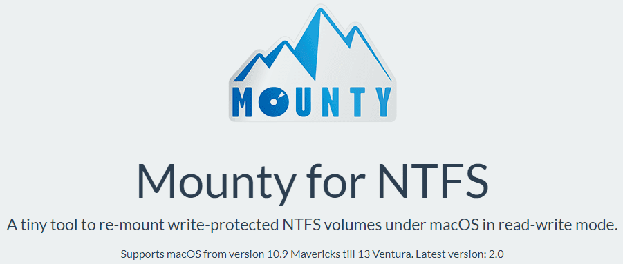 leggere NTFS Windows Mac Mounty