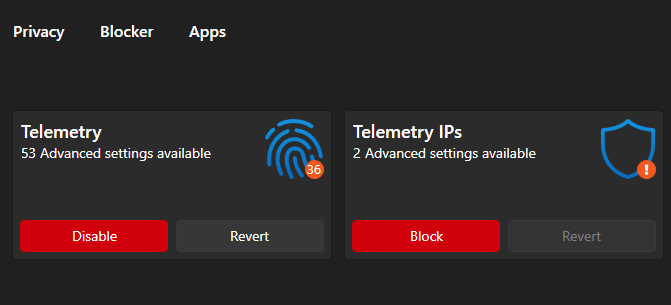 Windows telemetria privacy update