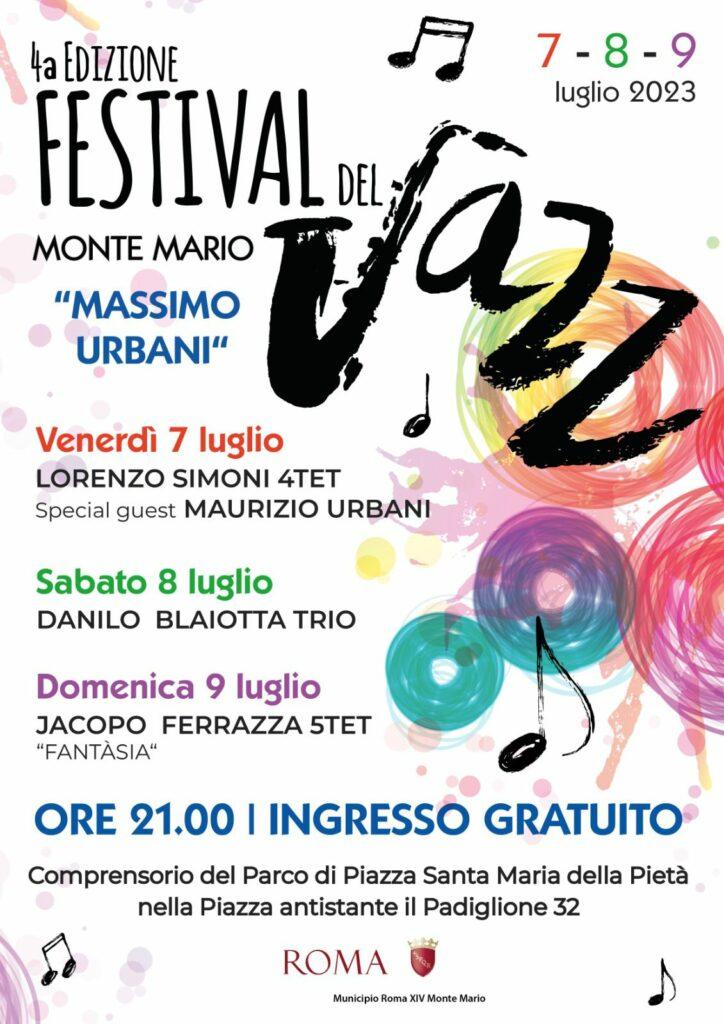 Festival jazz Massimo Urbani locandina