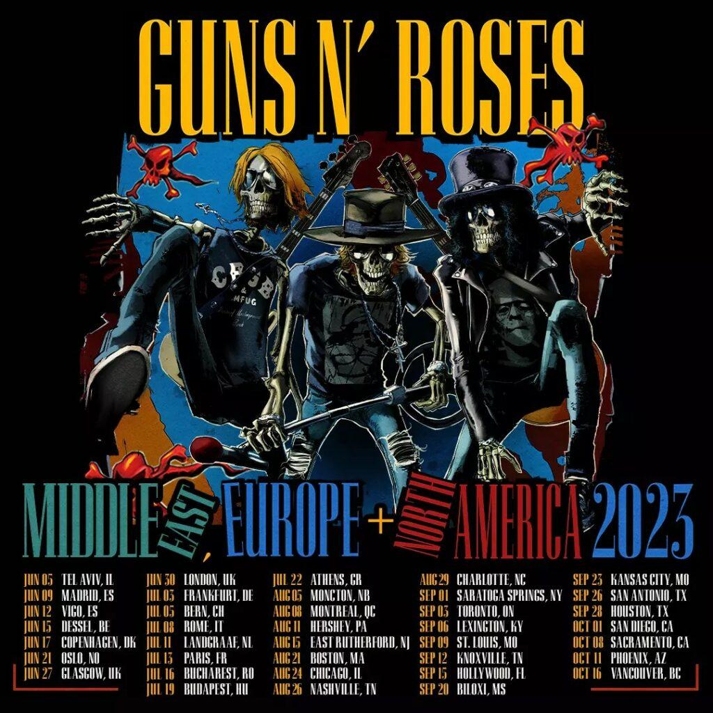 Guns 'N Roses Circo Massimo tour concerto Axl Rose Slash Duff McKagan rock