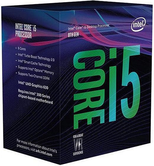 Intel Core i5-8600K, 3.6 GHZ, 9MB Cache, LGA 1151
