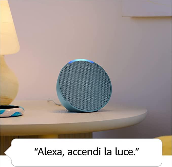Ti presentiamo Echo Pop | Altoparlante intelligente Wi-Fi e Bluetooth, compatto e dal suono potente, con Alexa | Verde petrolio
