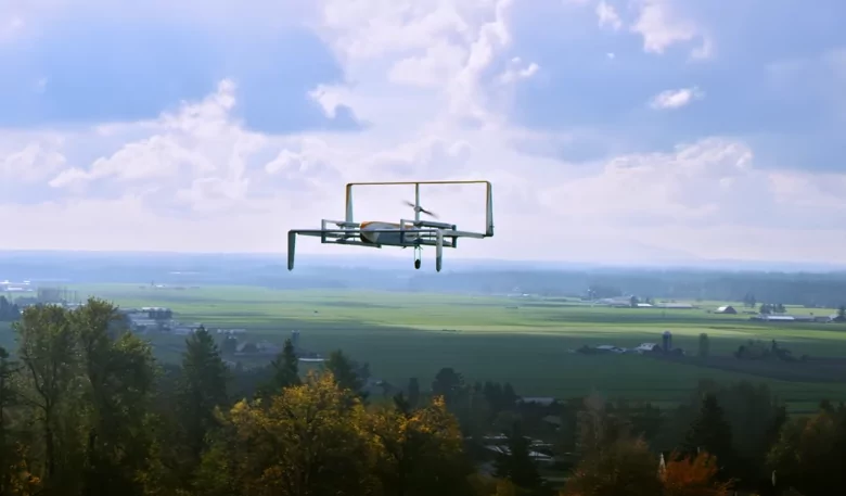 Droni Amazon Prime Air Sense-and-Avoid consegne