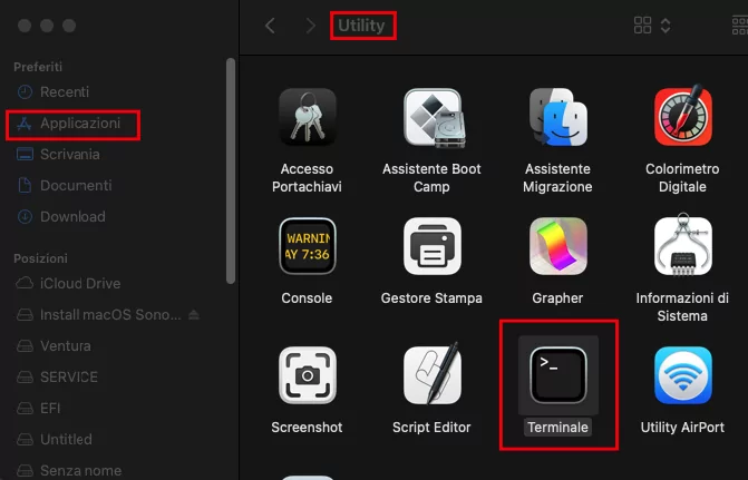Indicizzazione Spotlight MAC