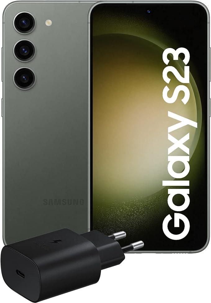 Samsung Galaxy S23 Smartphone Android, Caricatore incluso, Display 6.1''Dynamic AMOLED 2X, Fotocamera 50MP, RAM 8GB, 256 GB, 3.900 mAh, Green [Versione italiana]