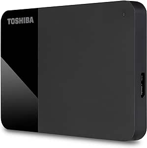 Toshiba Canvio Ready da 1 TB - Disco rigido esterno portatile da 2,5 pollici con USB 3.2 Gen 1 ad alta velocità, compatibile con Microsoft Windows 8.1, 10, 11 e macOS, nero hard disk esterno 1tb