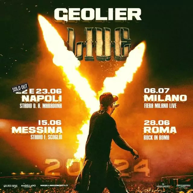 Geolier tour live locandina