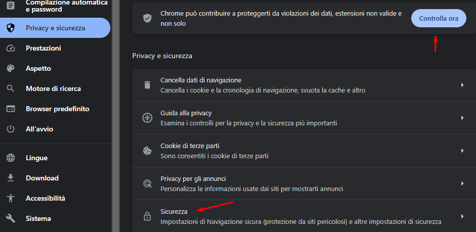 Navigazione sicura