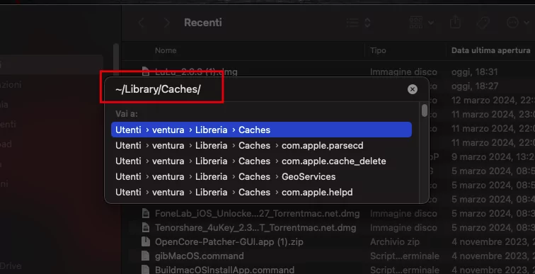 Liberare spazio Windows MacOS