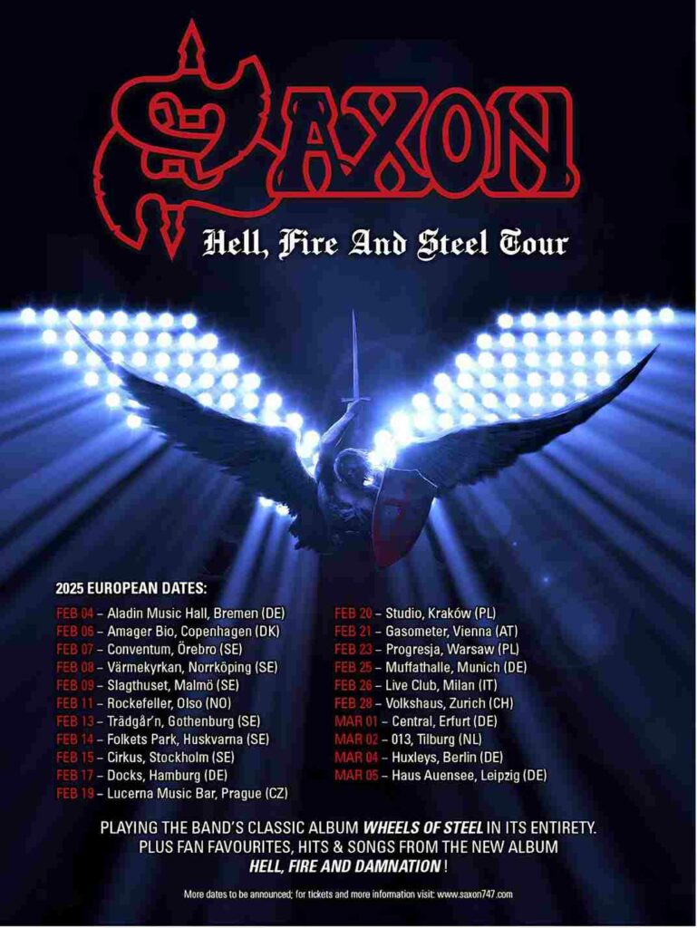 Saxon Tour Europeo Judas Priest