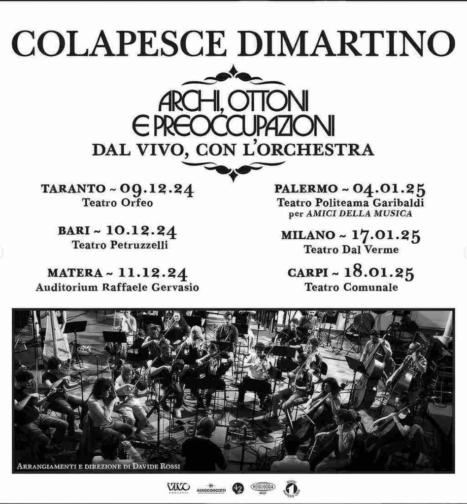 Colapesce Dimartino Archi Ottoni e Preoccupazioni