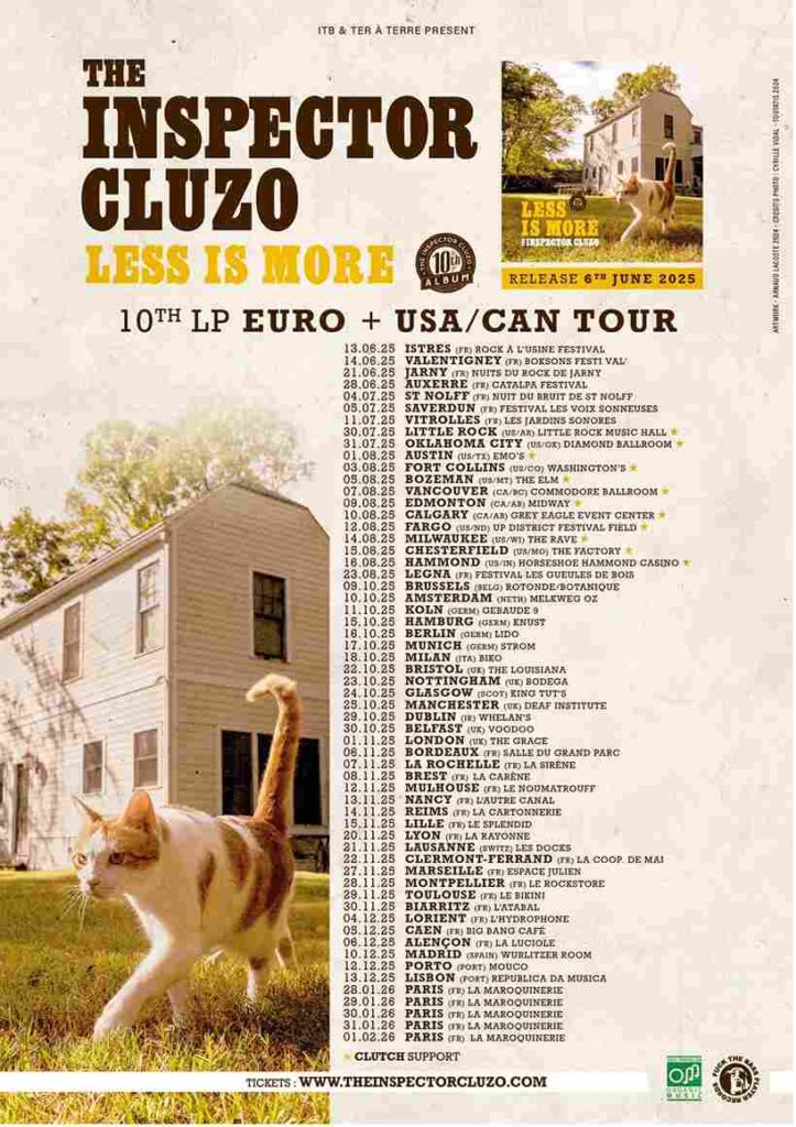 THE INSPECTOR CLUZO THE INSPECTOR CLUZO tour