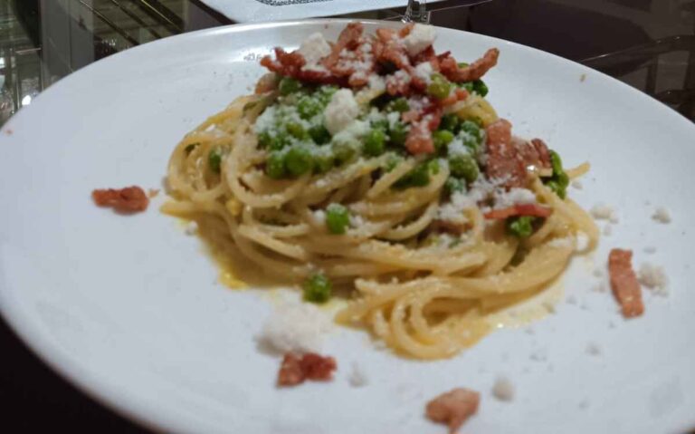 carbonara di piselli