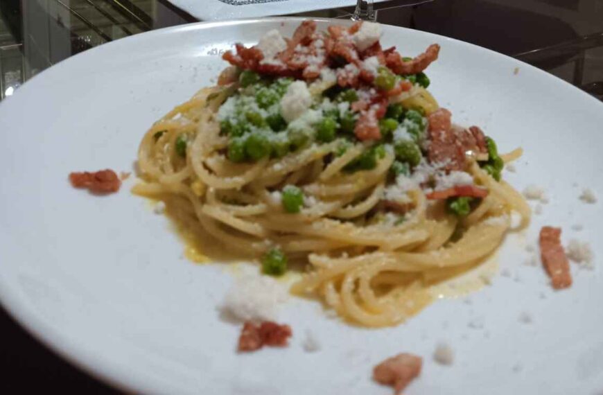 carbonara di piselli