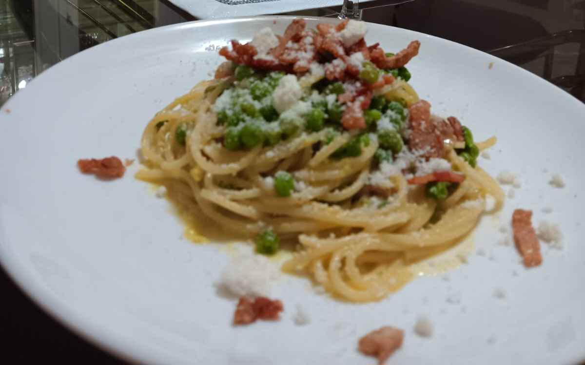 carbonara di piselli