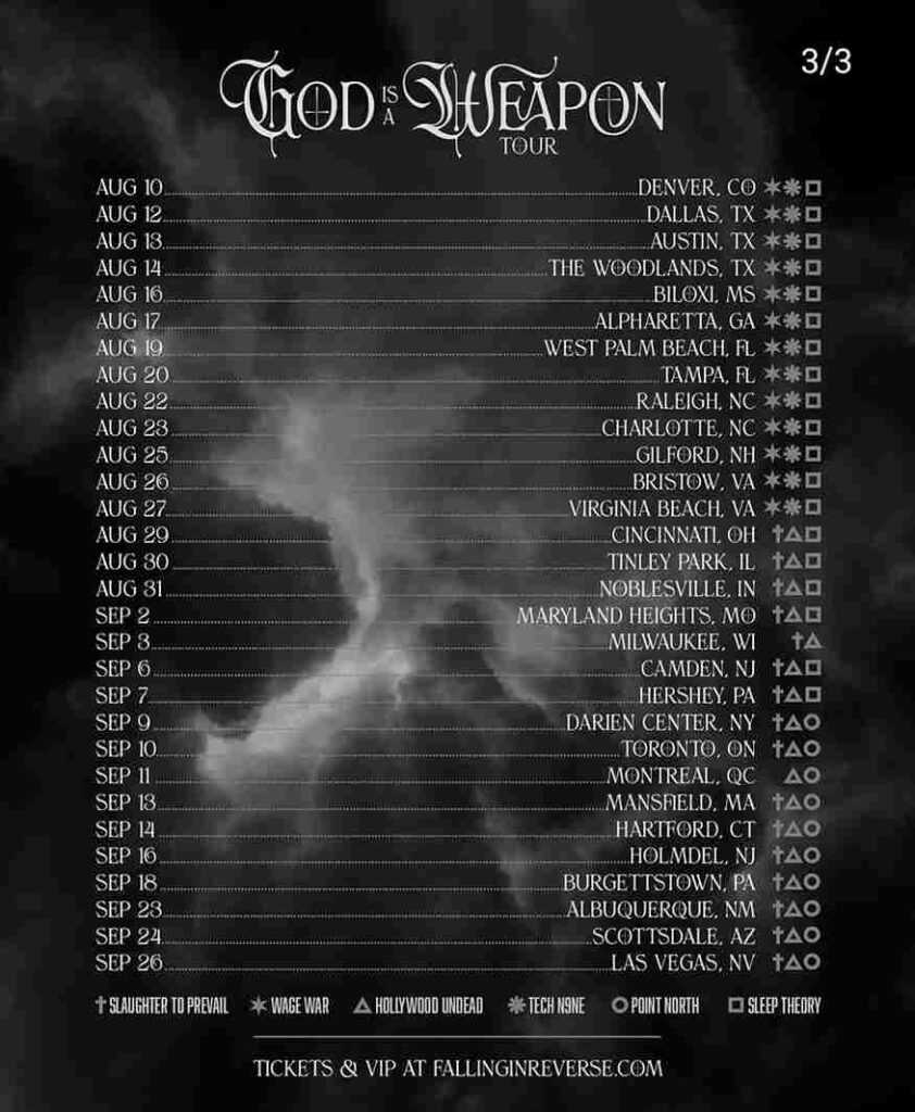 Falling in Reverse Marilyn Manson God is a weapon