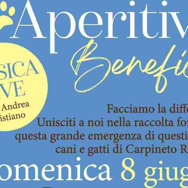 AperiRON – Aperitivo benefico: domenica 8 giugno a Roma, aiutateci ad aiutare il cane Ron e i cagnolini di Carpineto Romano