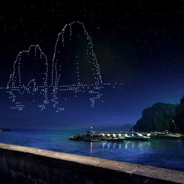 Capri tra stelle e droni: lo spettacolo della notte di SAN LORENZO AL PORTO di MARINA GRANDE
