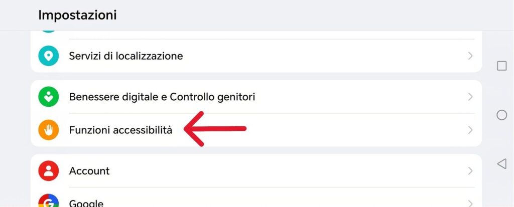 Android ipovedenti
