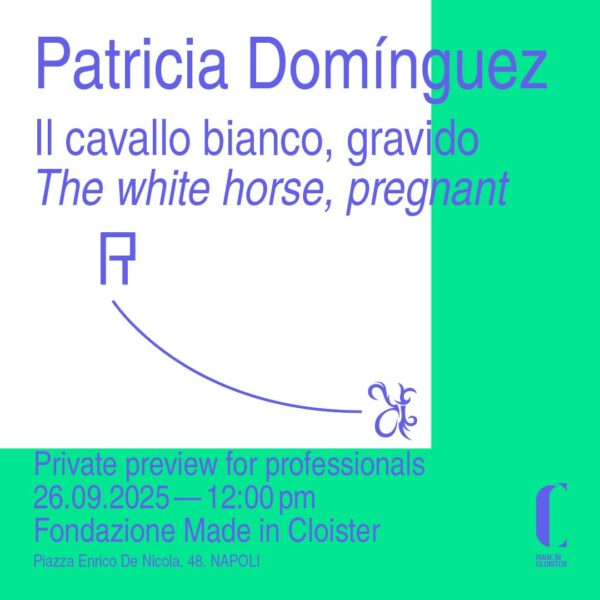 Il cavallo bianco, gravido:  Mostra personale di Patricia Domínguez 