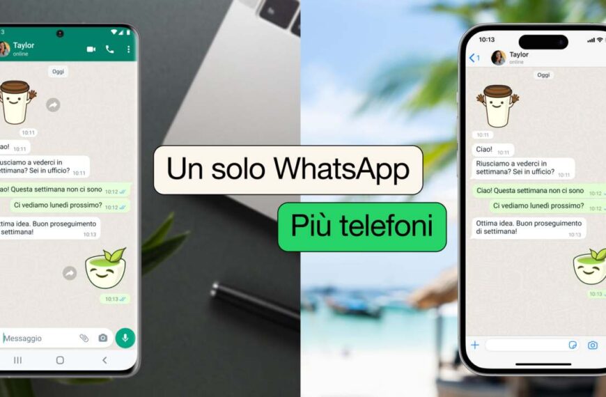WhatsApp su due telefoni