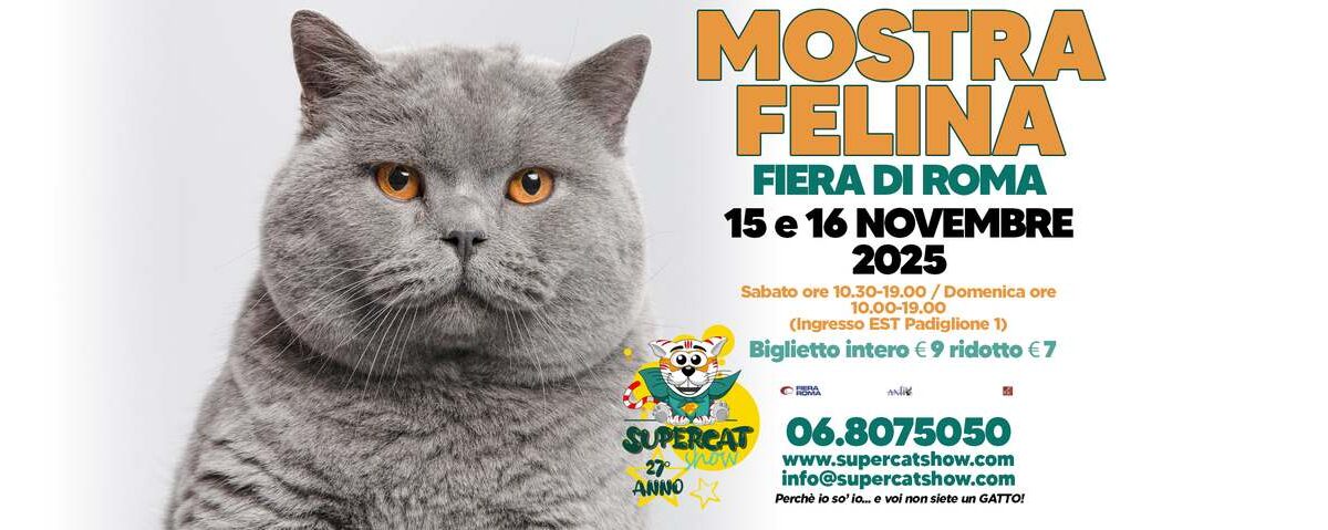 SuperCat Show 2025 alla Fiera di Roma