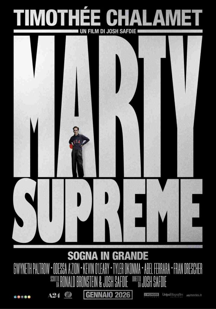 Marty Supreme con TIMOTHÉE CHALAMET