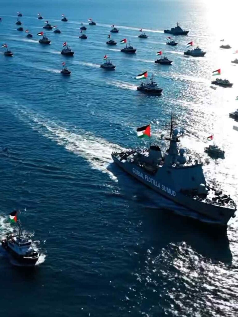 Flottilla verso Gaza Global Sumud Flotilla  missione umanitaria via mare 