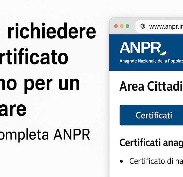 Come richiedere un certificato plurimo per te o un proprio familiare: Residenza, Nascita, Stato di Famiglia e molto altro