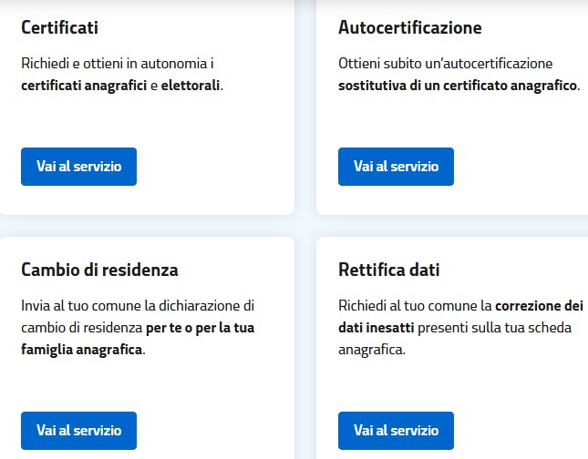 richiedere un certificato plurimo