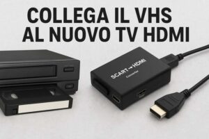 collegare videoregistratore VHS a TV HDMI