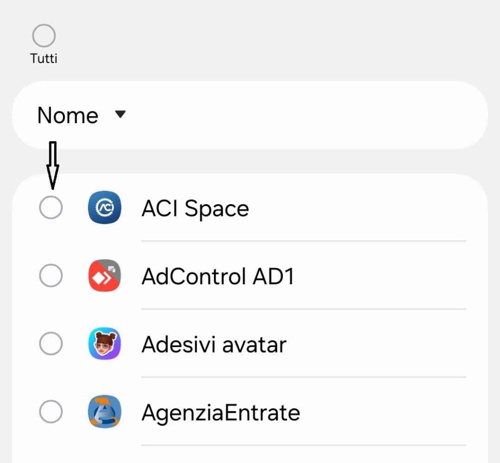 impostare un’app in background su Android