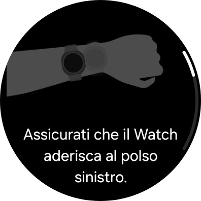 Posizionamento corretto dell’orologio sul polso sinistro