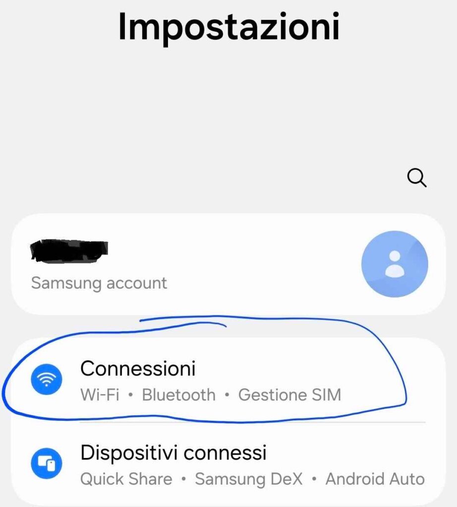 attivare eSIM smartphone Impostazioni