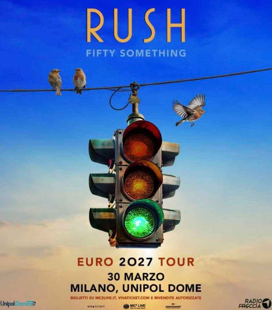 Rush – Fifty Something Tour: Milano, 30 marzo 2027