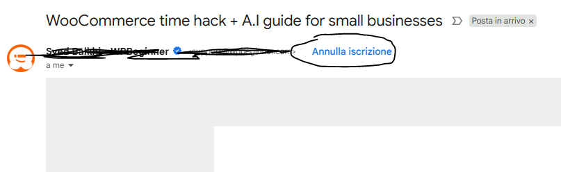 Disiscriviti, Annulla iscrizione Unsubscribe