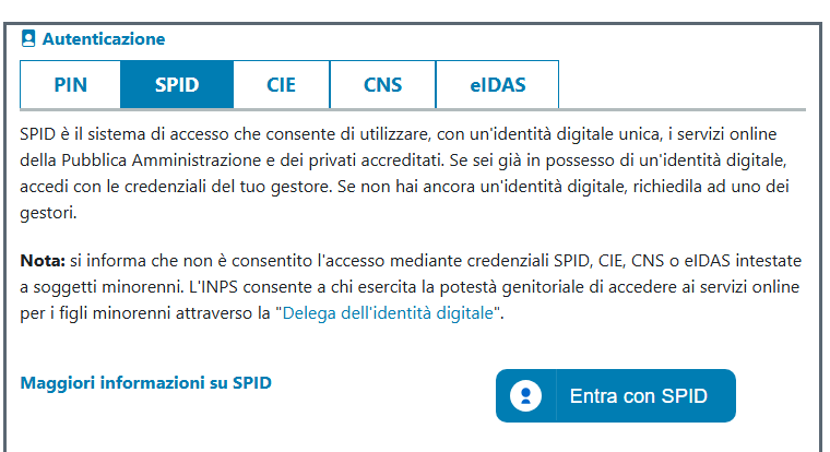 Come si accede nuovo Portale della Famiglia INPS
