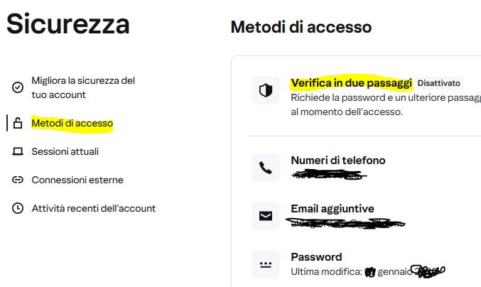 autenticazione a due fattori