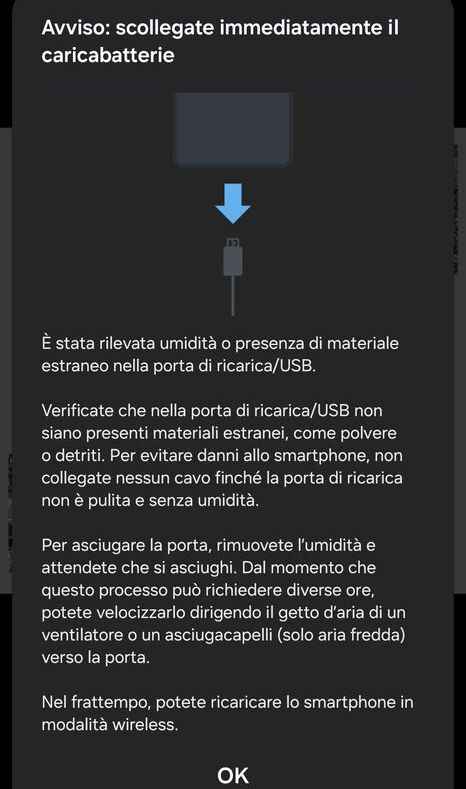 Samsung umidità porta USB