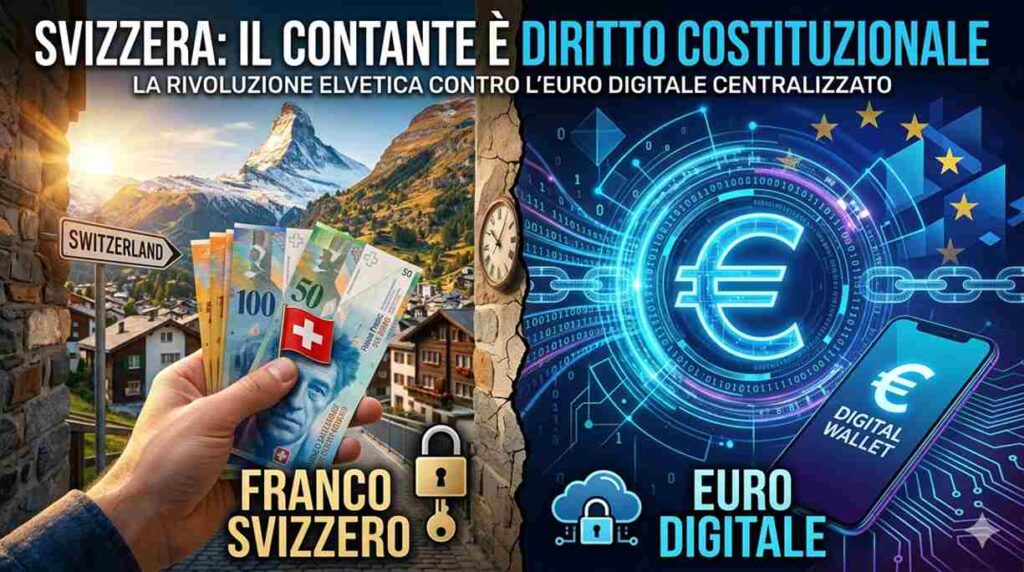 Svizzera: Il Contante diventa un Diritto. Cosa cambia per noi con l’Euro Digitale?