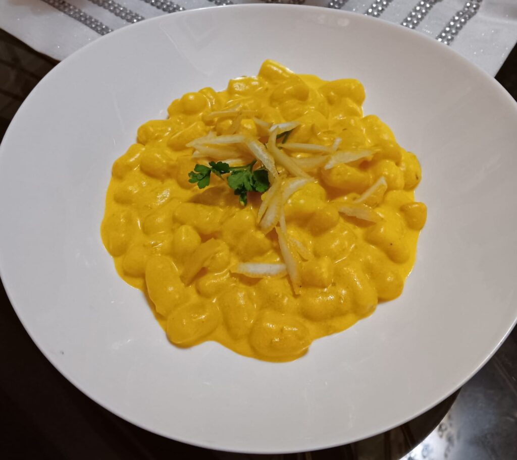gnocchetti allo zafferano