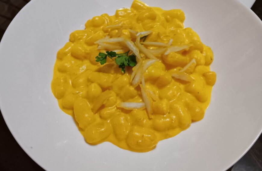 Gnocchetti allo zafferano