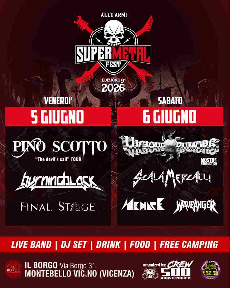 Super Metal Fest IX 2026: due giorni di metallo puro nel cuore del Veneto