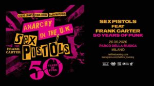 Parco della Musica di Milano: l’estate 2026 si infiamma con Sex Pistols feat. Frank Carter e A Day To Remember